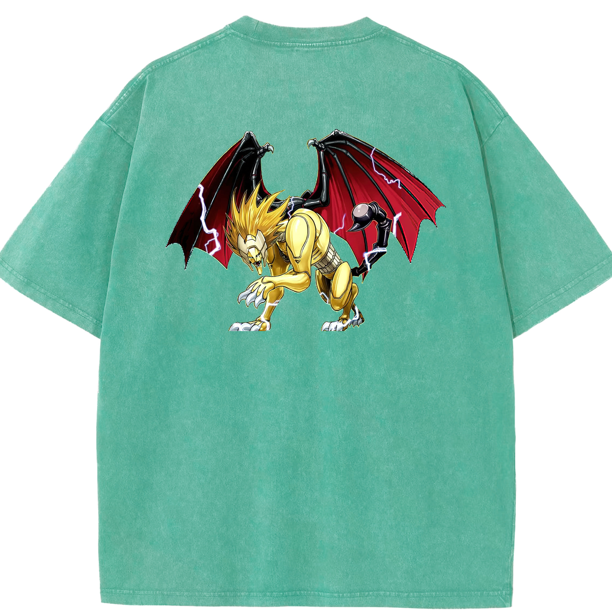 （画像用） 遊☆戯☆王 Yu-Gi-Oh! 綿100% ヴィンテージ風 半袖Tシャツ（背面プリント）